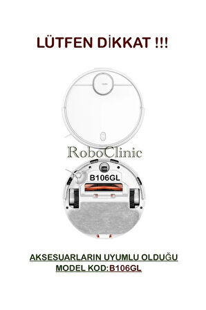 Xiaomi Robot Vacuum S10 / S12 Uyumlu Yedek Fırça,Hepa Filtre,Seti-7 Parça