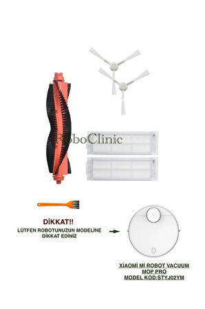 Xiaomi Mi Robot Vacuum Mop Pro (MODEL KOD:STYTJO2YM) Robot Süpürge Uyumlu Yenileme Seti-6 Parça