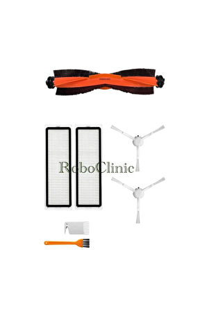 Xiaomi Robot Vacuum X10 plus X20 Plus Uyumlu Yedek Fırça,Hepa Filtre Seti-7 Parça