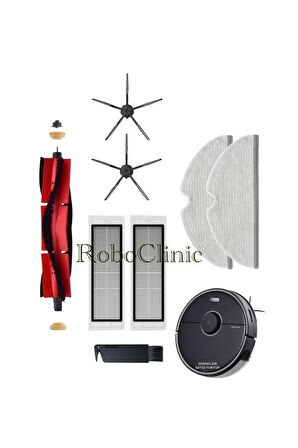 Roborock S5 Max Robot Süpürge Uyumlu Fırça,Hepa Filtre,Mop Set-8 Parça