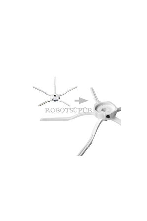 Roborock S5 Max Uyumlu 2 Adet Yan Fırça