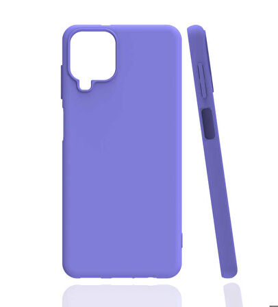 Samsung Galaxy A12 Uyumlu Kılıf Esnek Pürüzsüz Yumuşak Mat Silikon Flexible Matte Silicone