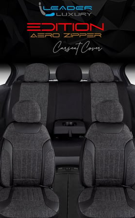 Chevrolet Epica Uyumlu Lüx Keten Oto Koltuk Kılıfı Ön Arka Takım Edition Serisi Siyah
