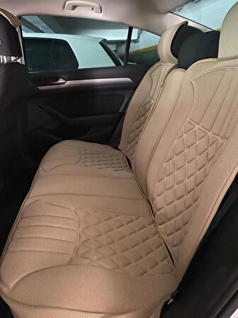 
Volkswagen Golf 7 Lüx Oto Koltuk Minderi Ön Arka 5'li Set ELEGANCE Serisi BEJ