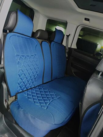 
Renault Laguna 2 Lüx Oto Koltuk Minderi Ön Arka 5'li Set ELEGANCE Serisi MAVİ SİYAH