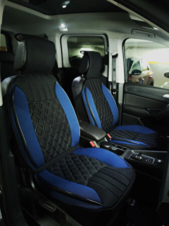 Hyundai Getz Lüx Oto Koltuk Minderi Ön Arka 5'li Set Elegance Serisi Siyah Mavi