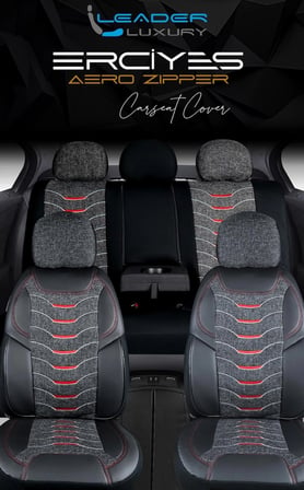 Ford Mondeo Station Wagon Uyumlu Lüx Keten Oto Koltuk Kılıfı Ön Arka Takım Erciyes SİYAH