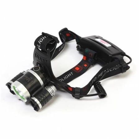 Br-5000 T6 5000 Lm 3xcree T6+2r5 Led Kafa Feneri