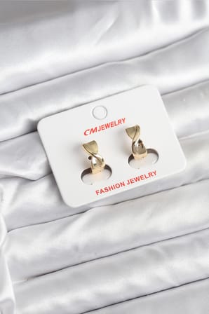 14K Gold Renk Kaplama CM Kadın Küpe