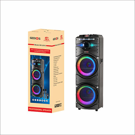 RGB Işıklı Kablosuz Hoparlör, Karaoke Mikrofonlu, Dev Sesli Dijital LED Göstergeli Parti Canavarı!