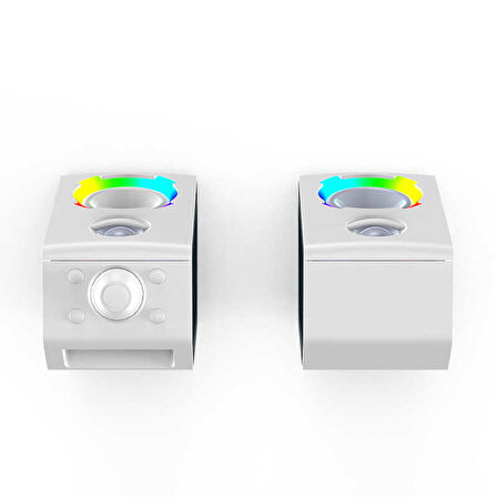 Taşınabilir RGB Işıklı Kablosuz Bluetooth Speaker Hoparlör Güçlü Ses 11 Farklı Renkli Işık Atmosferi