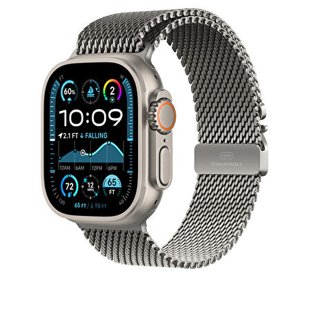 Apple Watch Ultra / Ultra2 49mm Manyetik Klipsli Titanyum Hasır Kordon Hafifliğin ve Gücün Dansı !