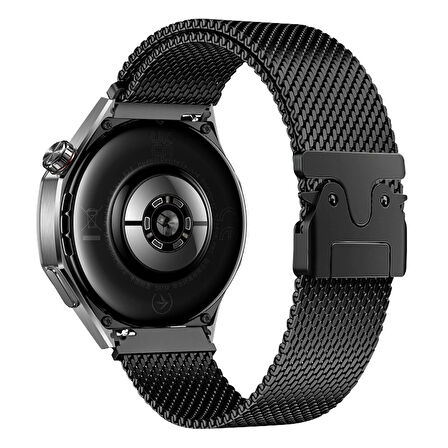 Huawei Watch GT 2 / GT 2 Pro / GT 3 / GT 4 / GT 5 / GT 5 Pro 46mm Uyumlu 22mm Metal Hasır Kordon