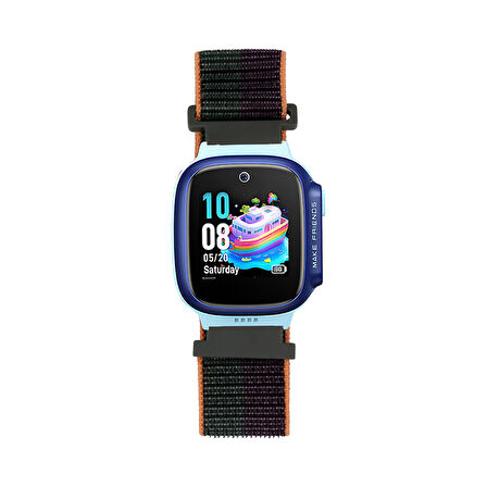 Huawei Watch GT 5 41mm / GT 4 41 mm / GT 5 Pro 42 mm Uyumlu 18mm Çocuklara Özel Naylon Hasır Kordon