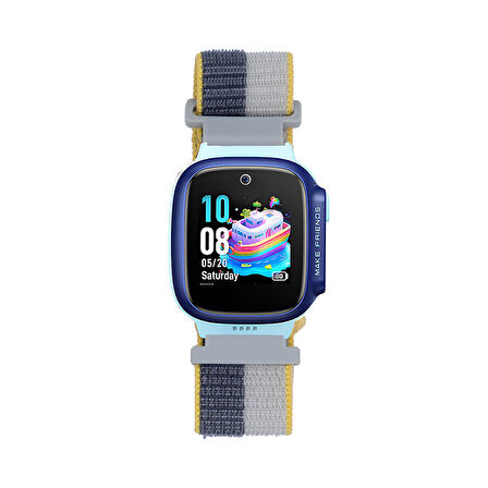 Huawei Watch GT 5 41mm / GT 4 41 mm / GT 5 Pro 42 mm Uyumlu 18mm Çocuklara Özel Naylon Hasır Kordon