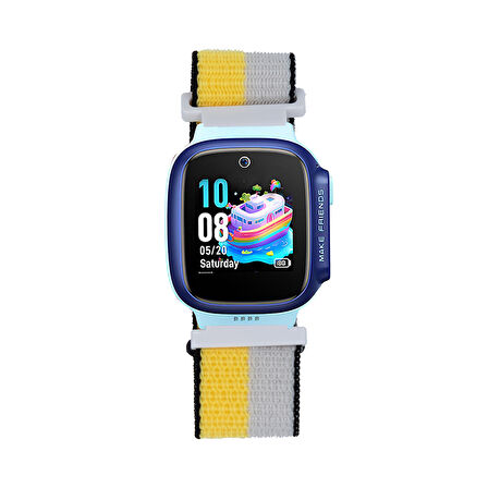 Huawei Watch GT 5 41mm / GT 4 41 mm / GT 5 Pro 42 mm Uyumlu 18mm Çocuklara Özel Naylon Hasır Kordon