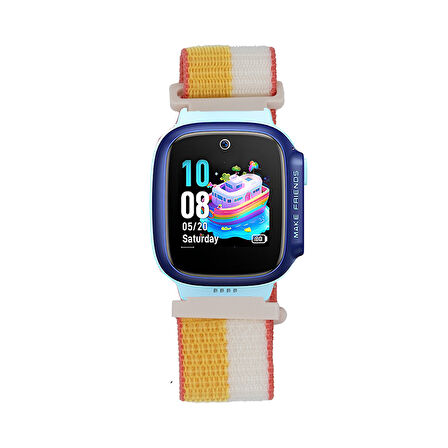 Huawei Watch GT 5 41mm / GT 4 41 mm / GT 5 Pro 42 mm Uyumlu 18mm Çocuklara Özel Naylon Hasır Kordon