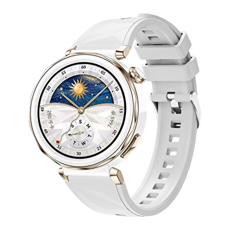 Huawei Watch GT 5 41mm / GT 4 41 mm / GT 5 Pro 42 mm Uyumlu Hafif Silikon Kordon Strap Kayış