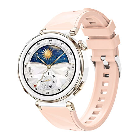 Huawei Watch GT 5 41mm / GT 4 41 mm / GT 5 Pro 42 mm Uyumlu Hafif Silikon Kordon Strap Kayış