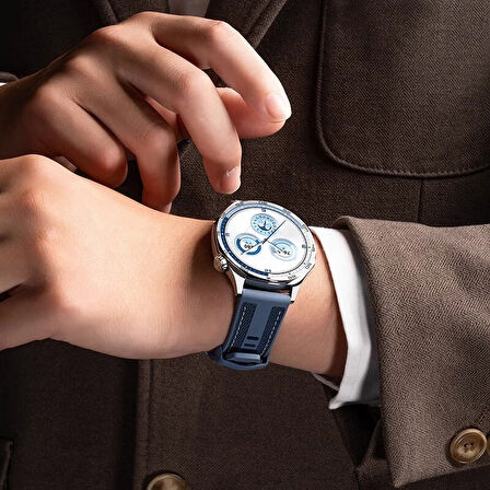 Huawei Watch GT 2 / GT 2 Pro / GT 3 / GT 4 / GT 5 / GT 5 Pro 46mm İçin Hafif Konforlu Silikon Kordon