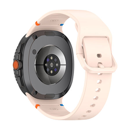 Samsung Galaxy Watch 8 Ultra İçin Uyumlu Silikon Kordon Klasik Stil Ayarlanabilir Saat Kayışı