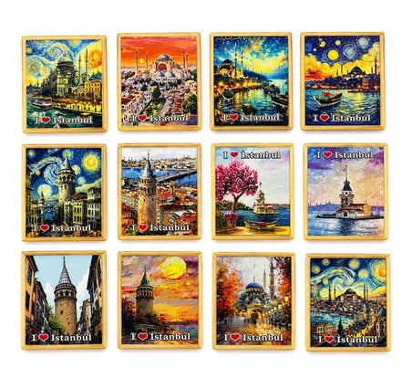 İstanbul Temalı Buzdolapı Süsü Magnet Alk5404
