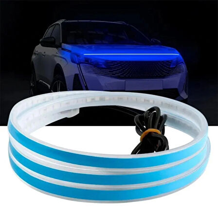 Geely Emgrand Kaput Ledi, Gündüz Ledi, Silikon 150cm Mavi