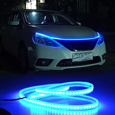 Renault Clio 2 Kaput Ledi, Gündüz Ledi, Silikon 150cm Mavi