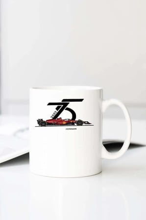 Ferrari F1 15 Baskılı 330 ml Porselen Kupa Bardak (123460-5)