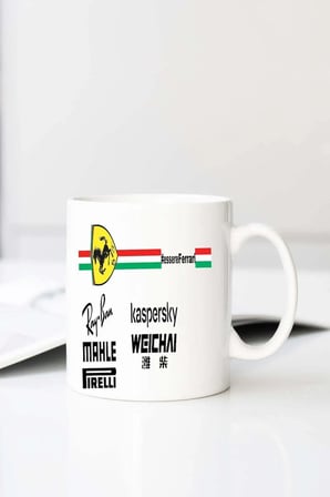 Ferrari Essere Fu Baskılı 330 ml Porselen Kupa Bardak (123461-5)