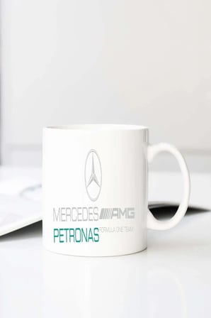 F1 Mercedes Amg Petronas Baskılı 330 ml Porselen Kupa Bardak (123492-1)