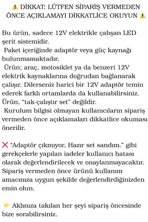 LumiDrive 2m 4000K Doğal Beyaz LED Şerit – 12V Araç İçi Aydınlatma, Kablolu, Kesilebilir, Yapışkanlı