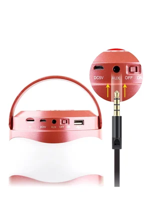 Taşınabilir Fener Ve Kablosuz Bağlantılı Güçlü Sesli Hoparlör Speaker Bluetooth Taşınabilir Hoparlör
