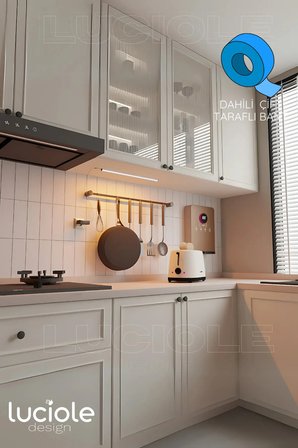 50cm Tak Çalıştır LED Mutfak Tezgah Aydınlatma - Amber - Adaptörlü, Yerli Üretim