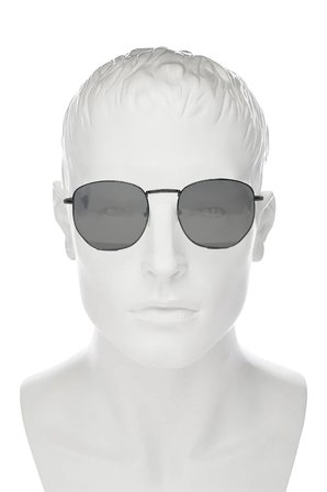 Oval Siyah Cam Unisex Polarize Kadın Ve Erkek Güneş Gözlüğü Mo14