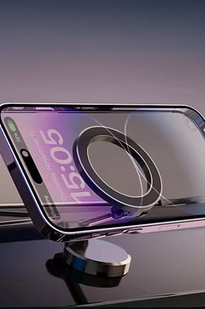 Torpido Üstü Masaüstü Metal Mıknatıslı Dönebilen Kaliteli Sarsılmaz Kaymaz Akrobat Telefon Tutucu