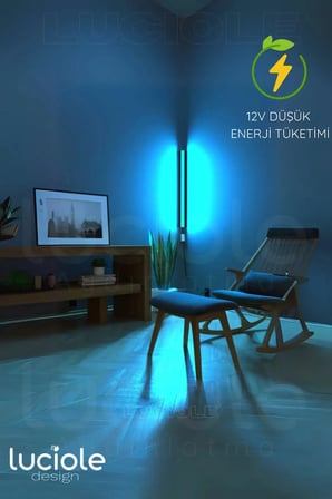 Luxe RGB Akıllı LED Aplik / Abajur – Bluetooth Kontrollü 256 Renk Ambiyans Işığı