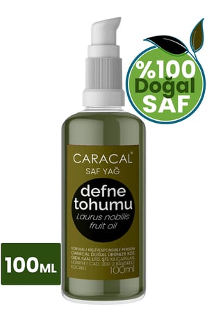 Caracal Defne Tohumu Yağı 100 ml  Laurus Nobilis Fruit Oil Geleneksel Kaynatma Posasız