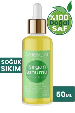 Caracal Isırgan Tohumu Yağı Soğuk Sıkım 50ml Isırgan Yağı Nettle Seed Oil