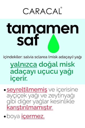 Caracal  Misk Adaçayı Yağı  Ada Çayı Yağı Uçucu  10ml