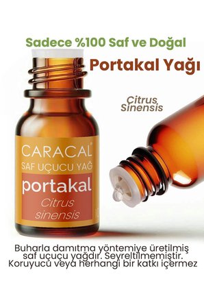 Caracal  Portakal Yağı Portakal Kabuğu Uçucu Yağı Portakal Yağı 5 ml