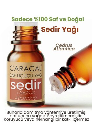 Caracal  Sedir Ağacı Uçucu Yağı  Sedir Ağacı Yağı 5 ml Sedir Yağı