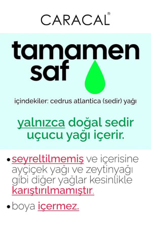 Caracal  Sedir Ağacı Uçucu Yağı  Sedir Ağacı Yağı 5 ml Sedir Yağı