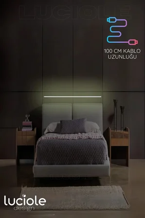 Rgb Led Abajur Aplik Gece Lambası Lambader Renkli Uzaktan Kumandalı Işık - Ledtube4