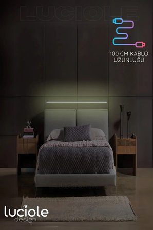 Rgb Led Abajur Aplik Gece Lambası Lambader Renkli Uzaktan Kumandalı Işık - Ledtube8