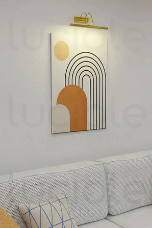 Pilli Parlak Gold Kasa Günışığı Led Flüt Tablo Aplik Banyo Ayna Üstü Aydınlatma