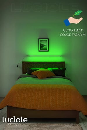 Yatak Tv Üstü Led Işık Uzaktan Kumandalı Renk Animasyon Yapışkanlı Lightbedkı