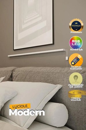 Köşe Led Lambader Işık Uzaktan Kumandalı Renk Animasyon Yapışkanlı Newlightpe