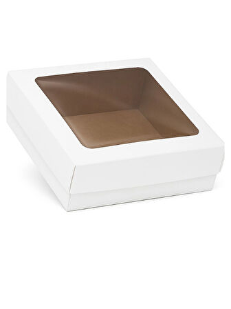 15x15x6 Beyaz Asetatlı Kutu- Hediye Kutusu- E-ticaret Kargo Kutusu-10 Adet