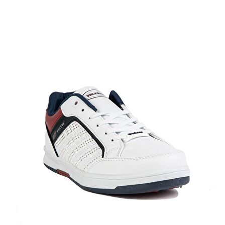 WİCKERS 1777 Beyaz_Lacivert_Bordo Numara 41 Erkek Sneaker Günlük Spor Ayakkabı